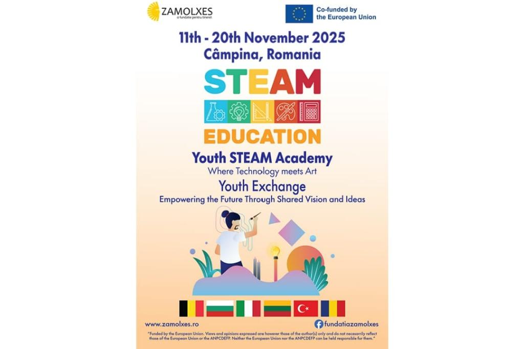 Tineri din Belgia, Bulgaria, Lituania, Italia și Turcia vor poposi la Câmpina într-un proiect Young STEAM Academy
