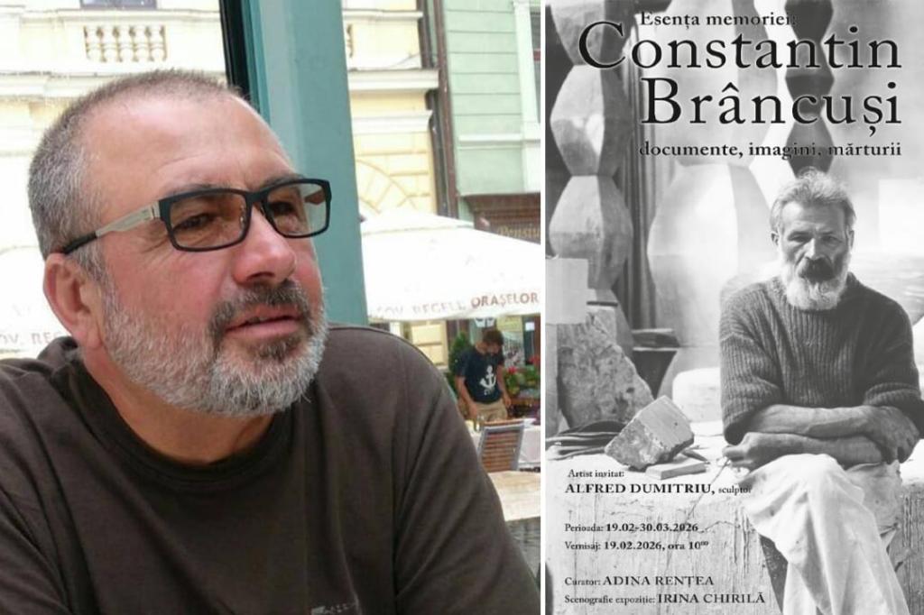 Sculptorul câmpinean Alfred Dumitriu, invitat la o expoziție dedicată lui Brâncuși