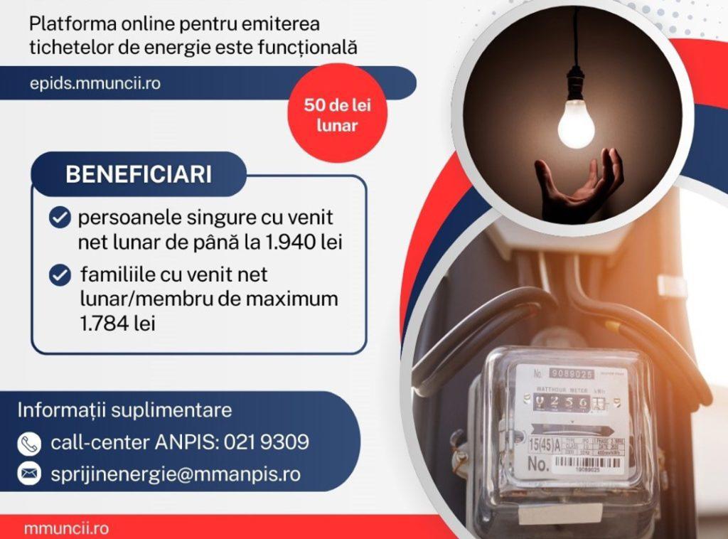 Doar până la 27 septembrie se mai pot depune cereri pentru tichetul de energie aferent lunilor iulie și august 2025