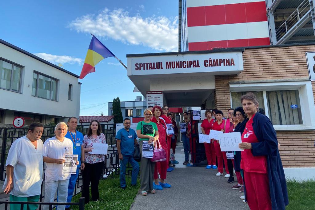 Protestele continuă la Spitalul Municipal Câmpina