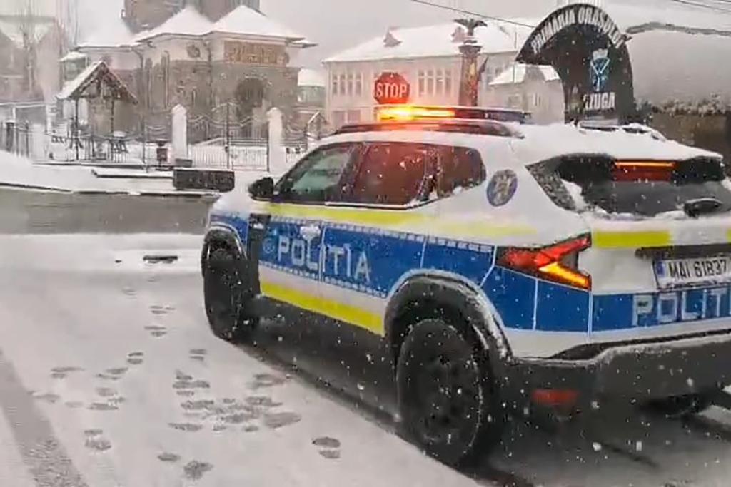 Din cauza ninsorii au fost impuse restricții de trafic pe DN1