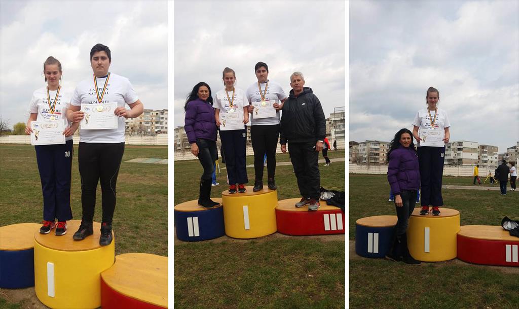 Câmpina are doi noi campioni naţionali! Andreea Lungu şi Marius Vasile au câştigat titlul naţional la aruncarea discului
