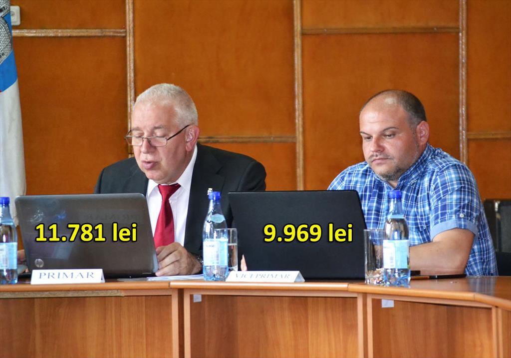 Primarul Tiseanu și viceprimarul Pițigoi au indemnizații majorate cu 25% pentru că lucrează cu fonduri europene