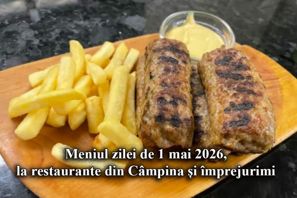 Vineri, 1 mai 2026. Meniul zilei la restaurante din Câmpina și împrejurimi