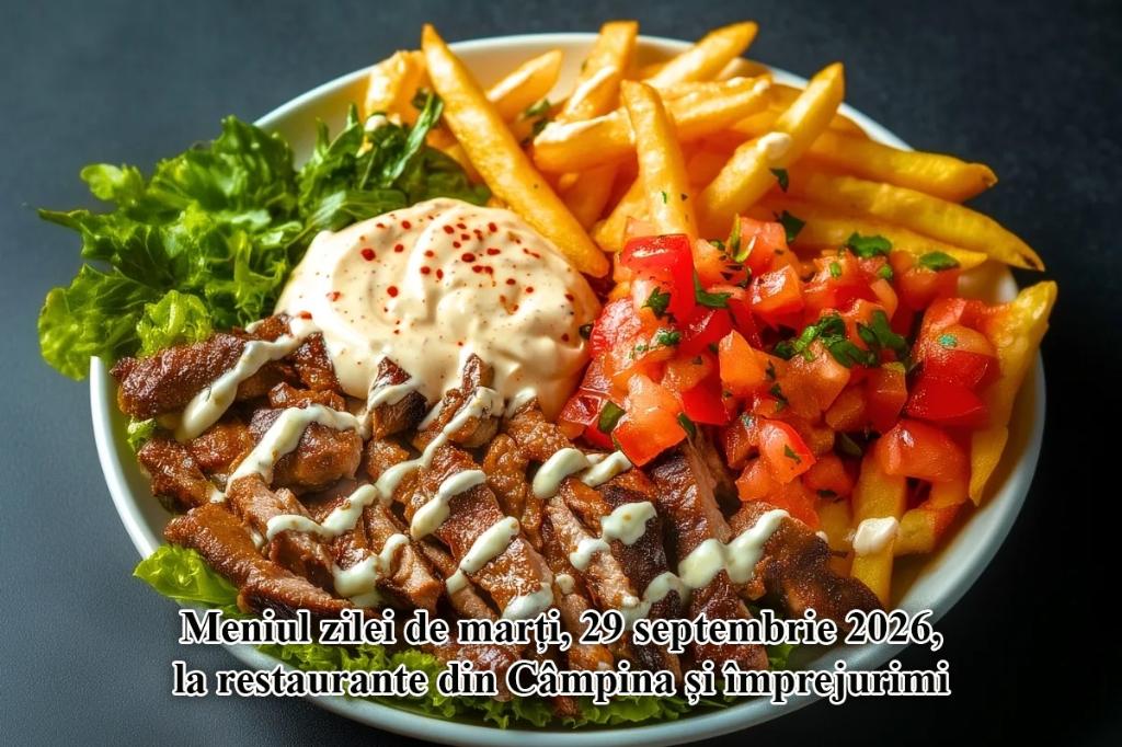 Marți, 29 septembrie 2026. Meniul zilei la restaurante din Câmpina și împrejurimi