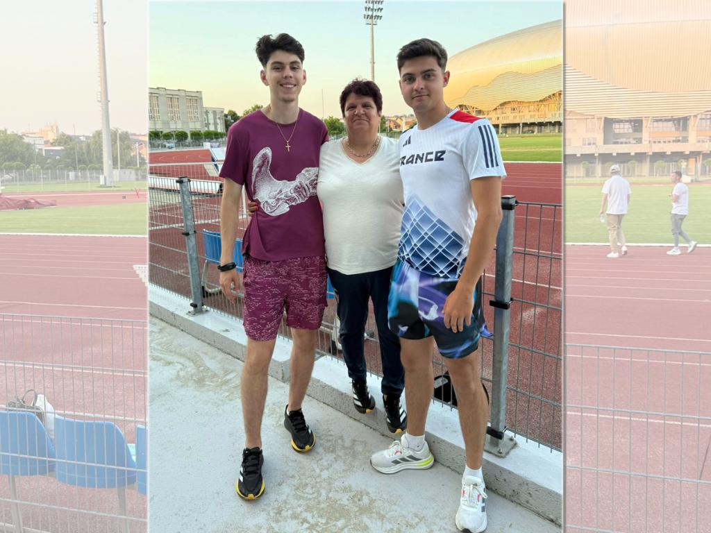 Început bun de sezon pentru atleții câmpineni Eduard Unguroaica și Ștefan Gagiu, elevii antrenoarei Jenica Bran