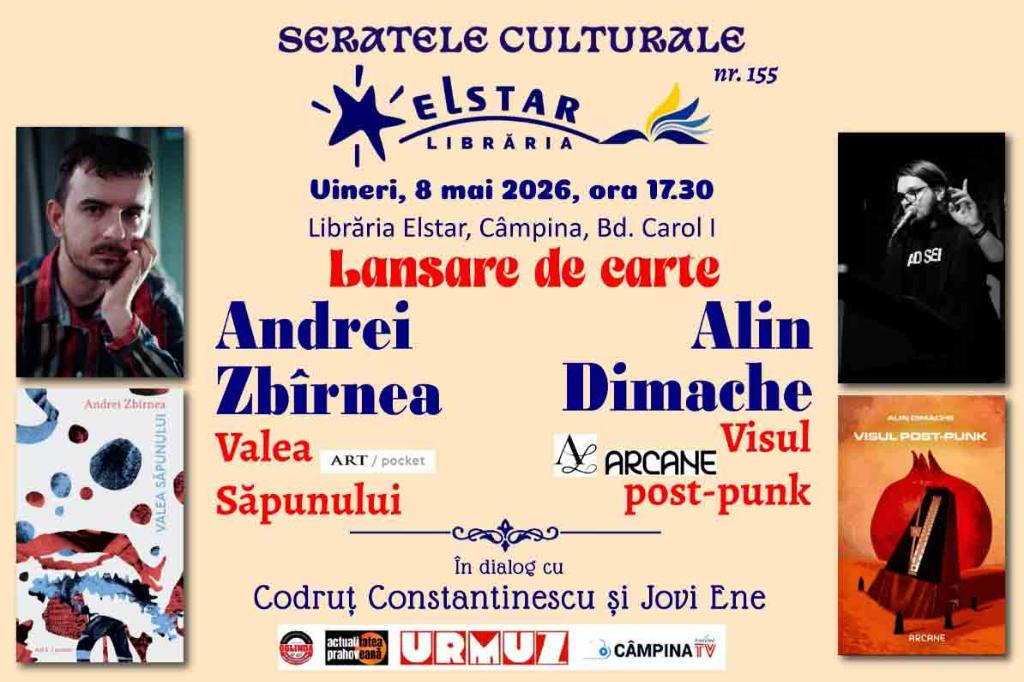 Seratele Culturale Elstar. Dublă lansare de carte și un dialog despre poezie
