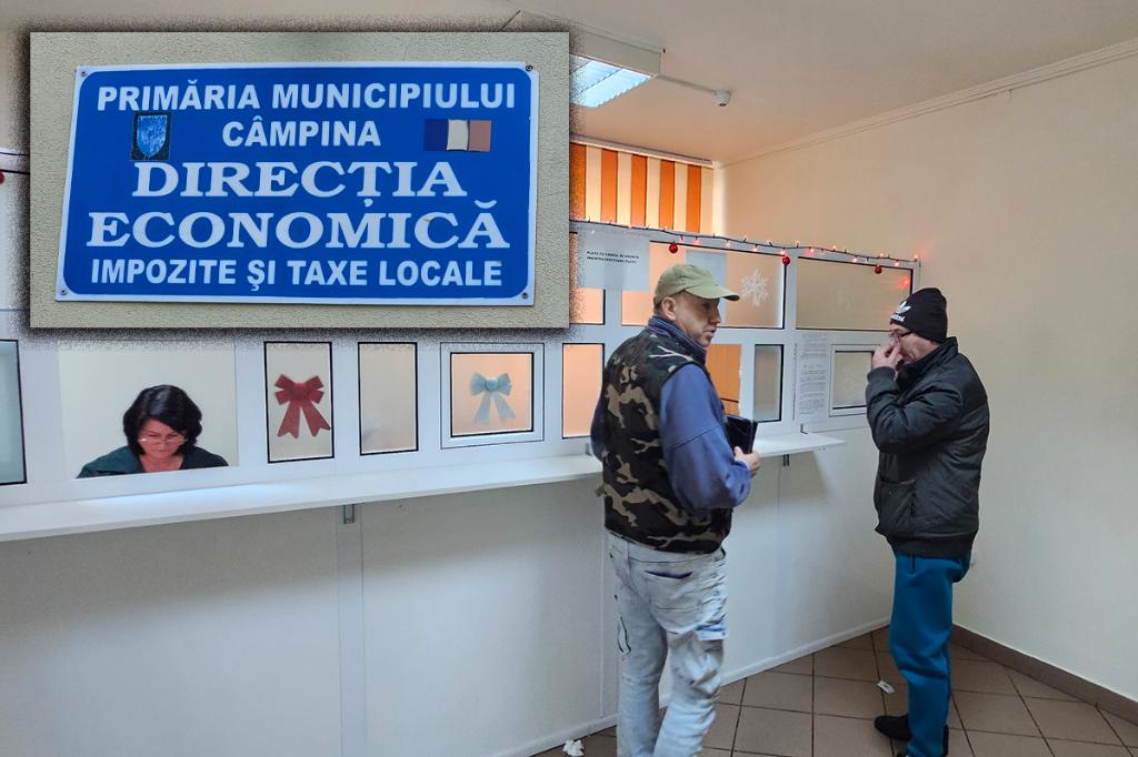 La Câmpina, până la 31 martie s-au colectat 33% din impozite, mai puțin decât anul trecut ca procent, dar mai mult ca valoare absolută