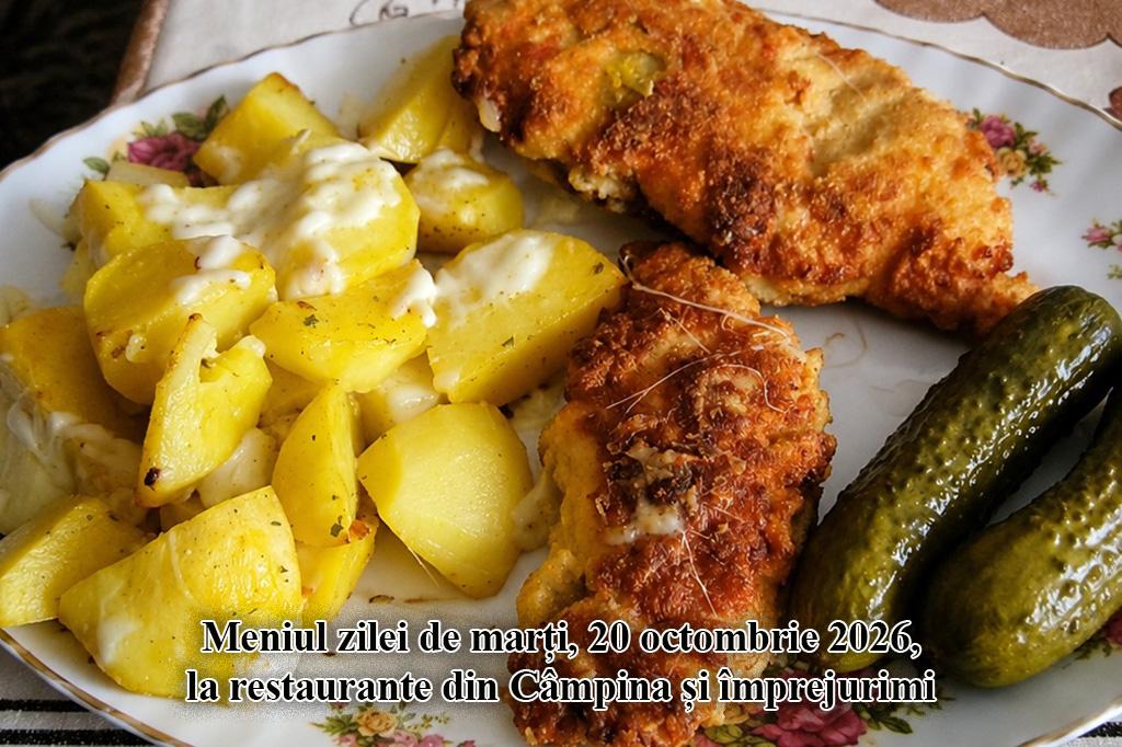 Marți, 20 octombrie 2026. Meniul zilei la restaurante din Câmpina și împrejurimi
