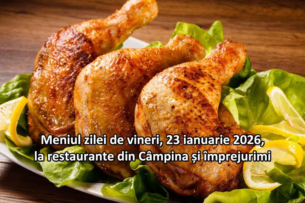 Vineri, 23 ianuarie 2026. Meniul zilei la restaurante din Câmpina și împrejurimi