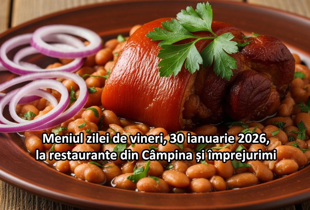 Vineri, 30 ianuarie 2026. Meniul zilei la restaurante din Câmpina și împrejurimi