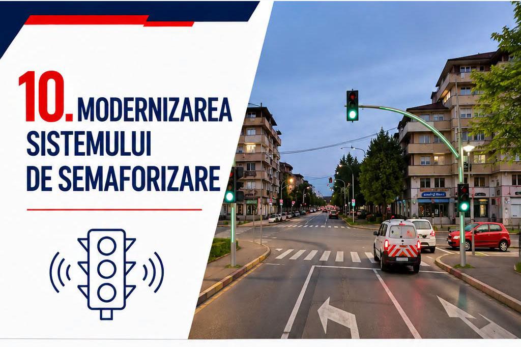 Noul sistem de semaforizare al Câmpinei va folosi inteligența artificială