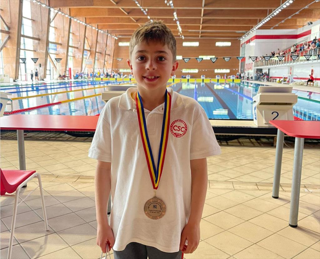 Ștefan Goran (CS Câmpina) - trei medalii de bronz la Cupa ”Prichindelul”, la natație