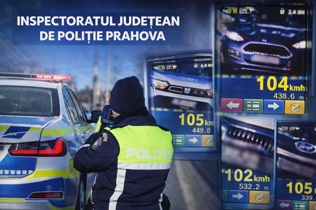 Într-o singură zi, polițiștii prahoveni au acționat cu opt filtre rutiere și au aplicat 118 sancțiuni