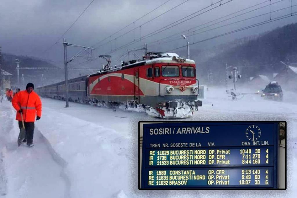 Prăpăd pe calea ferată! În Gara Câmpina trenurile vin cu întârzieri de sute de minute