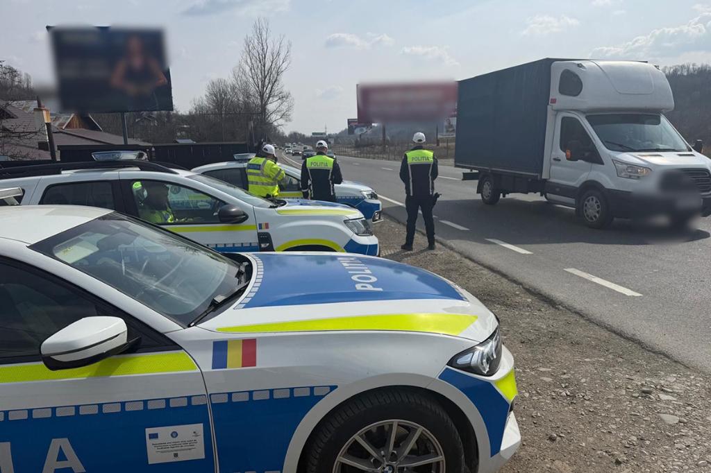 Peste 110 sancțiuni aplicate de polițiști într-o acțiune derulată pe DN1
