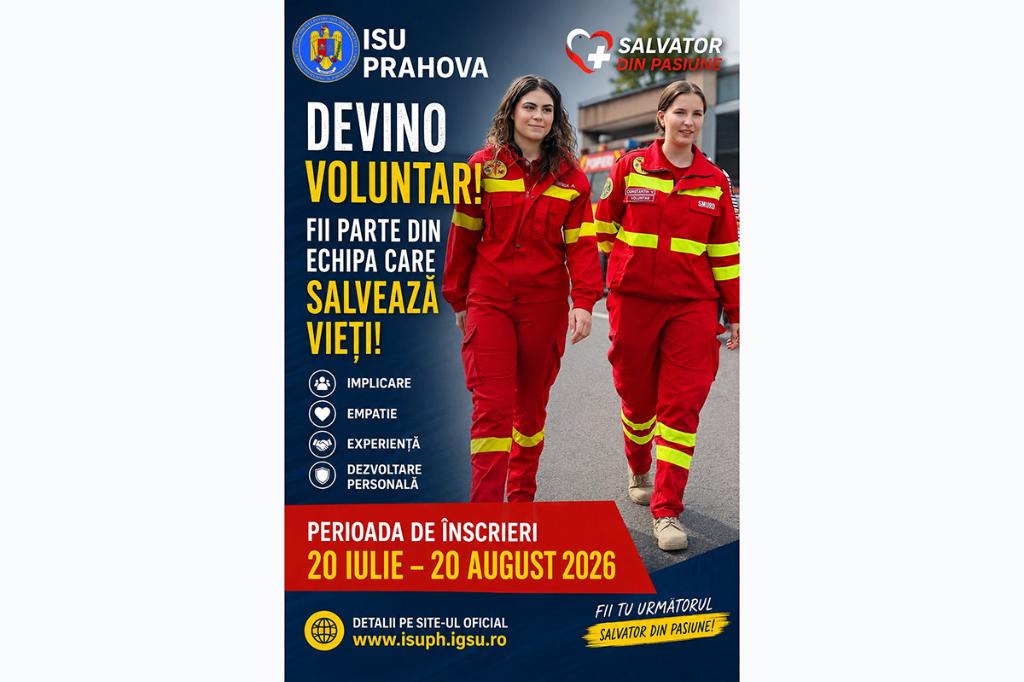 ISU Prahova a relansat programul de voluntariat