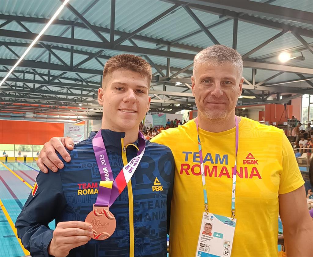 Câmpineanul Darius Coman, medalie de bronz la Festivalul Olimpic al Tineretului European, din Slovenia