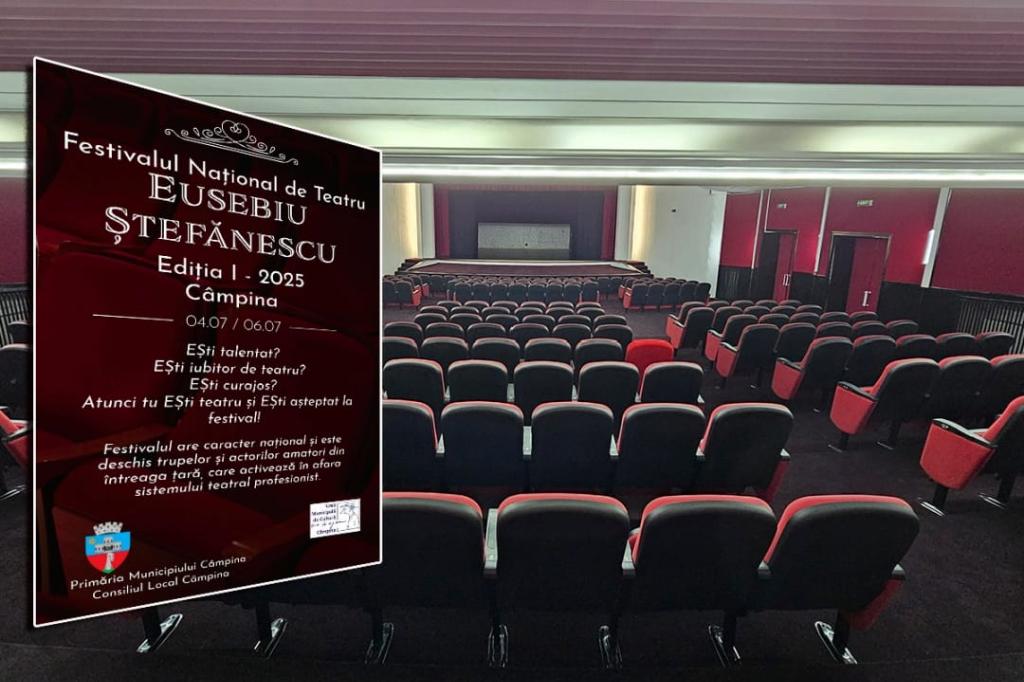 Încep înscrierile pentru participarea la prima ediție a Festivalului de Teatru ”Eusebiu Ștefănescu” de la Câmpina