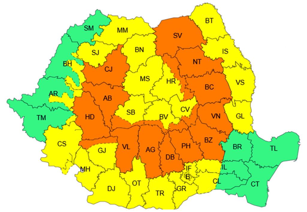Județul Prahova, sub cod portocaliu de instabilitate atmosferică accentuată