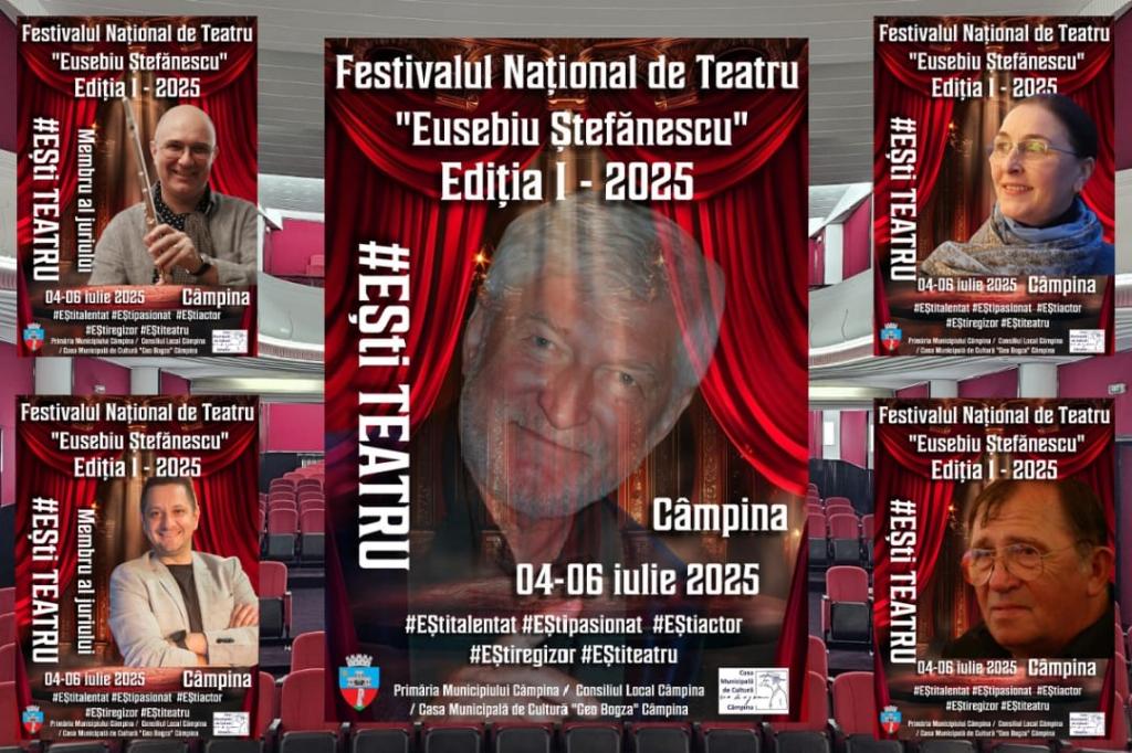 A fost stabilită componența juriului la Festivalul Național de Teatru ”Eusebiu Ștefănescu” Câmpina