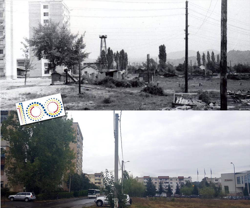Câmpina, România 100. Marginea platoului de sonde Bucea, de ieri, Strada Orizontului, de astăzi