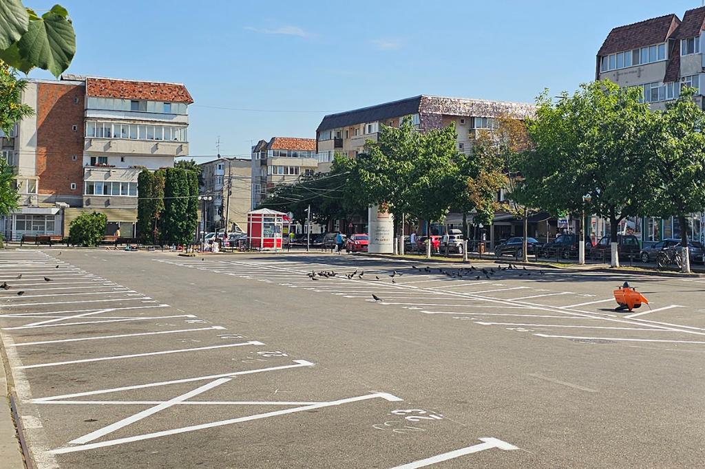 Parcarea Centrală din Câmpina se modernizează