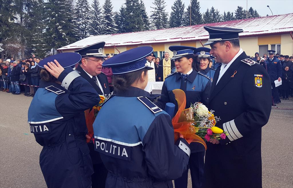 Ceremonia de absolvire a promoției decembrie 2017 de la Școala de Poliție din Câmpina