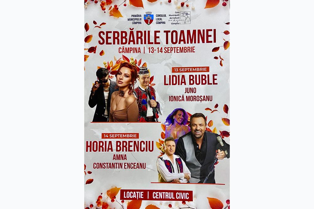 Programul ”Serbărilor Toamnei”, Câmpina, ediția 2025