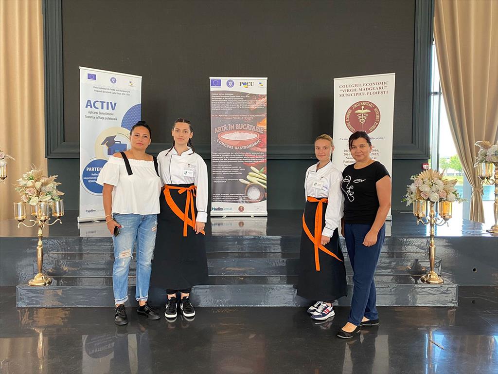 Echipa Liceului Tehnologic ”Constantin Istrati” Câmpina a câștigat concursul gastronomic ”Artă în bucătărie”