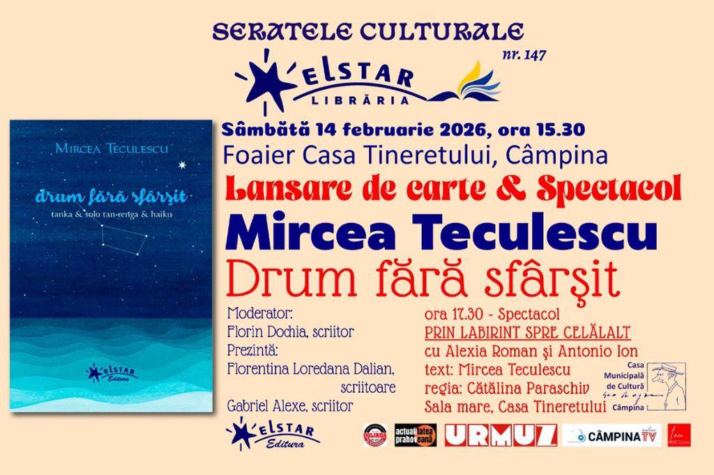 Seratele Culturale Elstar. O lansare de carte și un spectacol