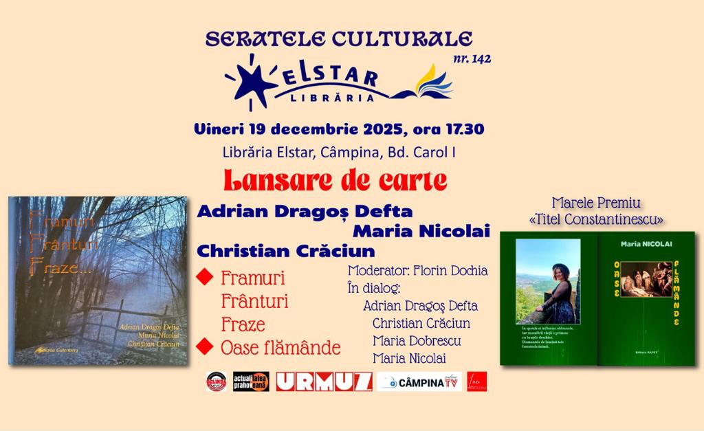 Seratele Culturale Elstar. Dublă lansare de carte