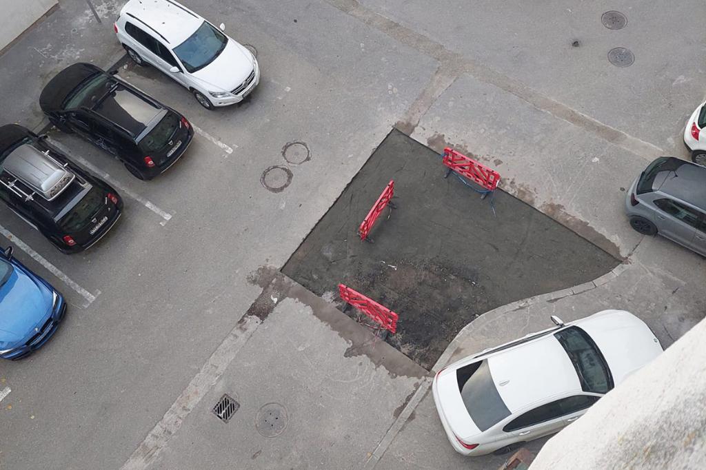 Groapa de pe Strada Mihai Eminescu a fost betonată