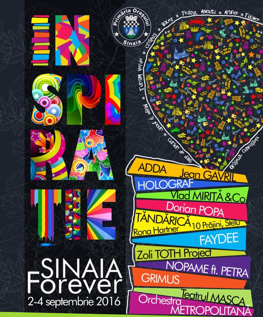 Sinaia Forever, la cea de-a XXII-a ediție. Tema festivalului - INSPIRAȚIE