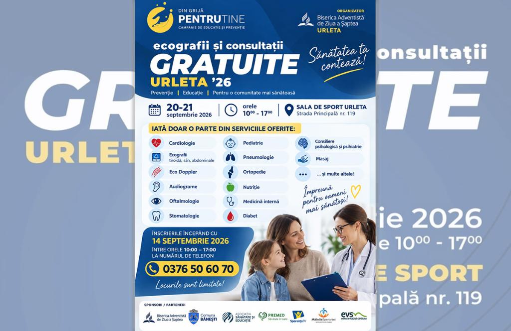 „Din grijă pentru tine” – o amplă acțiune de investigații medicale gratuite pentru locuitorii din Bănești și împrejurimi