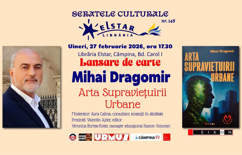 Seratele Culturale Elstar. Lansare de carte – „Arta Supraviețuirii Urbane”