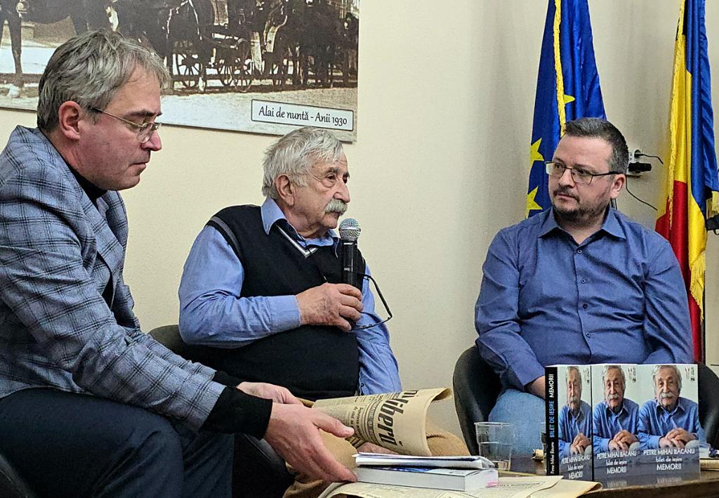 Petre Mihai Băcanu, pledoarie pentru curaj, la Câmpina, la lansarea volumului de memorii “Bilet de ieșire”