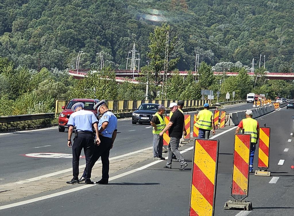 Un șofer băut a produs un accident pe DN1, la podul de la Bănești peste râul Doftana