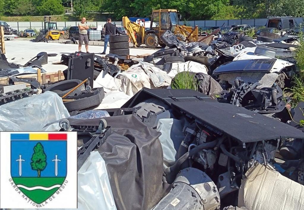 Garda de Mediu, amendă record pentru dezmembrări auto ilegale la Câmpina - 60.000 lei!