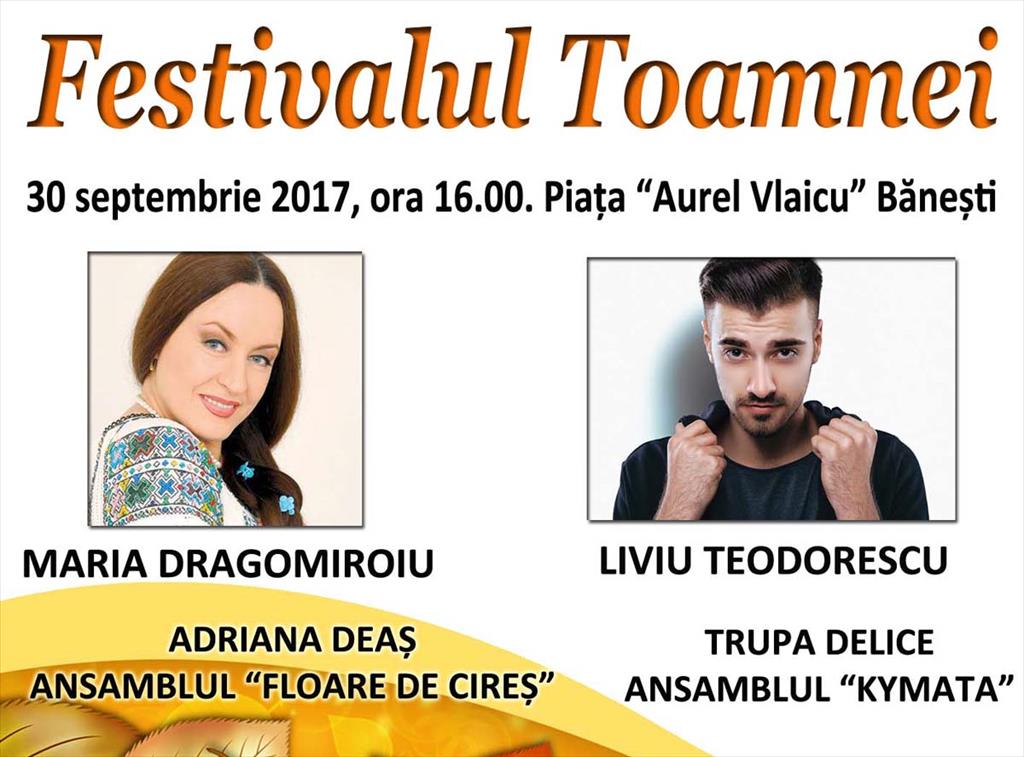 La Bănești are loc sâmbătă, 30 septembrie, o nouă ediție a Festivalului Toamnei