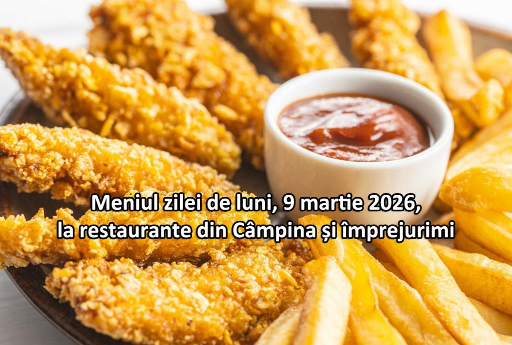 Luni, 9 martie 2026. Meniul zilei la restaurante din Câmpina și împrejurimi
