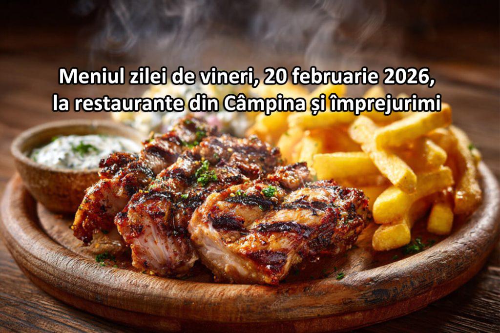 Vineri, 20 februarie 2026. Meniul zilei la restaurante din Câmpina și împrejurimi