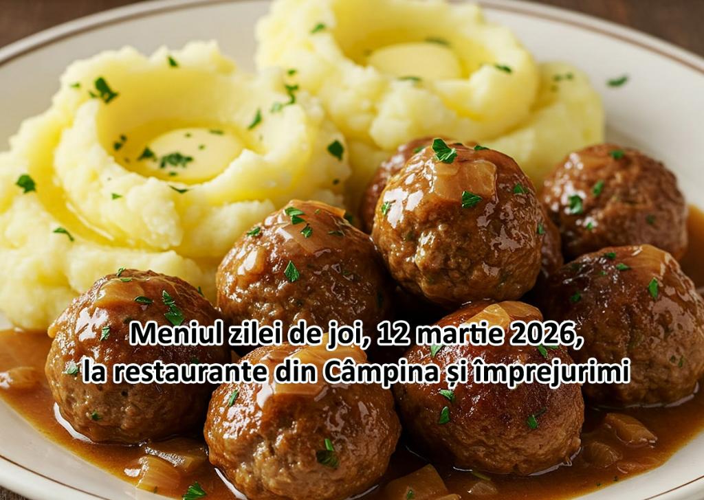Joi, 12 martie 2026. Meniul zilei la restaurante din Câmpina și împrejurimi